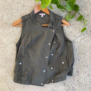 Med Juicy Couture Green Vest summer cute top
